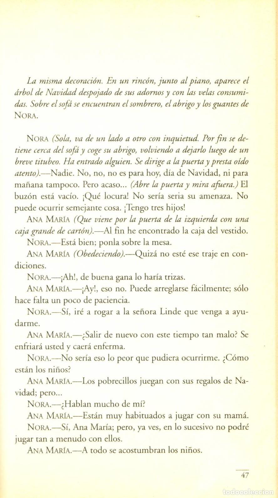 Libros de segunda mano: Casa de munecas - Ibsen, Henrik - Foto 2