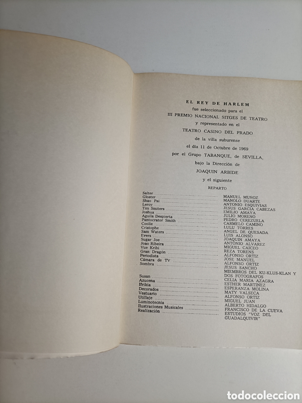 Libros de segunda mano: El rey de Harlem. Comedia dram&aacute;tica en dos actos . Teatro Daniel Cortez&oacute;n - Foto 5