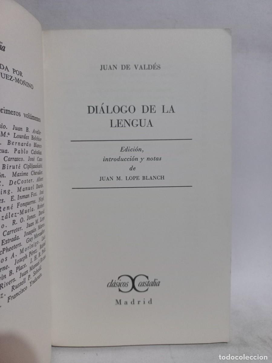 Libros de segunda mano: Juan de Vald&eacute;s - Di&aacute;logo de la Lengua - 1969 - Foto 2