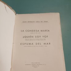 Libros de segunda mano: TEATRO. JUAN IGNACIO LUCA DE TENA. MADRID 1944