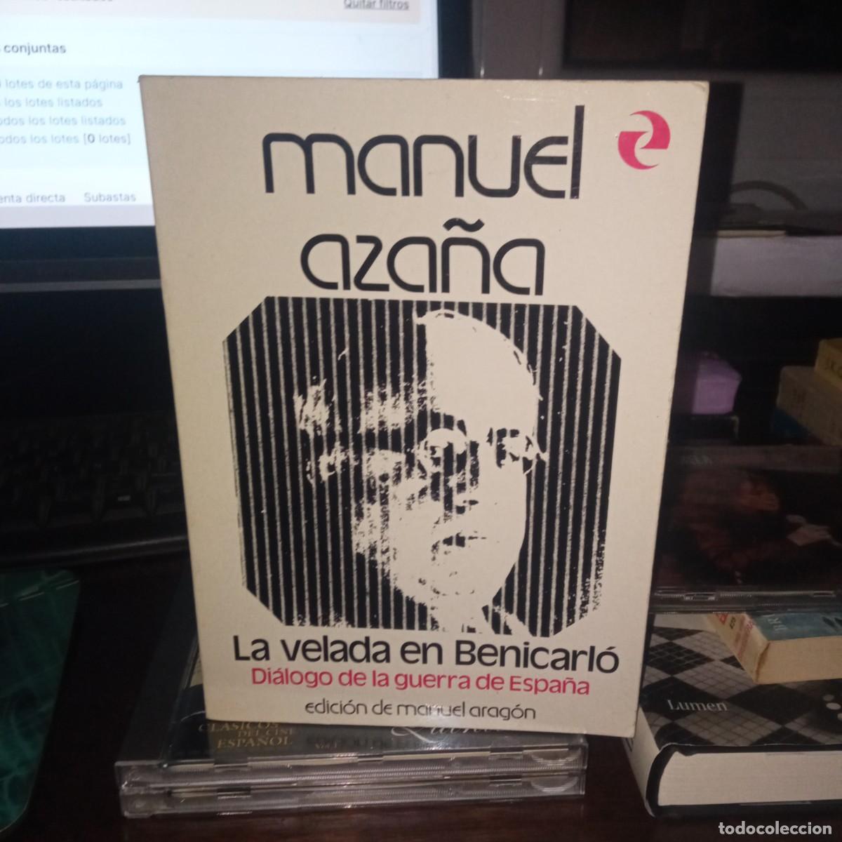 Second hand books: Manuel Aza&ntilde;a la velada en Benicarl&oacute; cl&aacute;sicos Castalia 1974