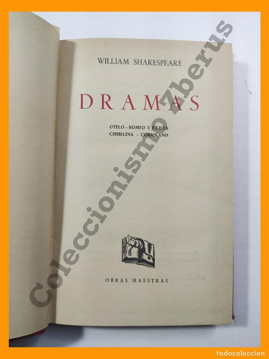 Libros de segunda mano: Dramas. 2 Tomos - Hamlet - El Mercader de Venecia - El Rey Lear - Macbeth... - W. Shakespeare - Foto 3