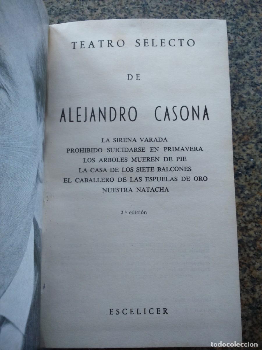 Libros de segunda mano: TEATRO SELECTO DE ALEJANDRO CASONA -- ESCELICER 1972 -- - Foto 2