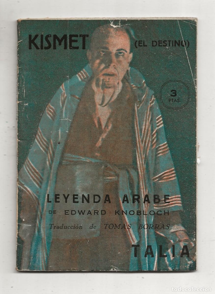 Livres d'occasion: TALIA N&ordm; 67 - KISMET (EL DESTINO) (EDWARD KNOBLOCH) 1945