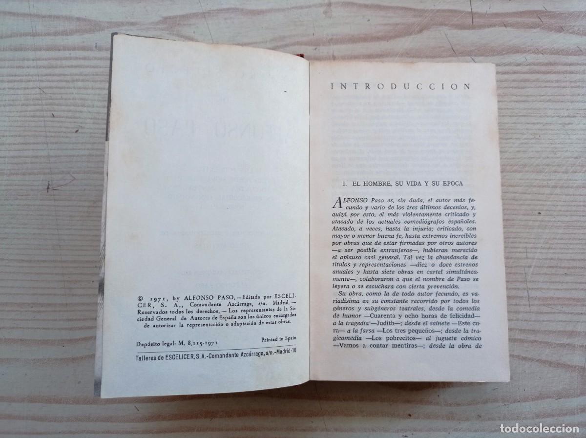Libros de segunda mano: Teatro Selecto De Alfonso Paso - 1971 - Escelicer - Foto 3
