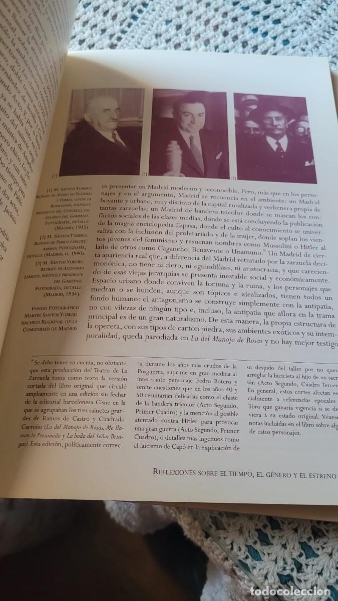 Libros de segunda mano: La del Manojo de Rosas - Teatro de la Zarzuela - Foto 4