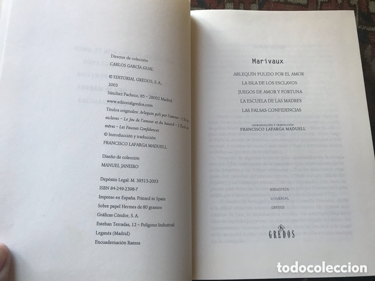Libros de segunda mano: Marivaux. Gredos - Foto 3