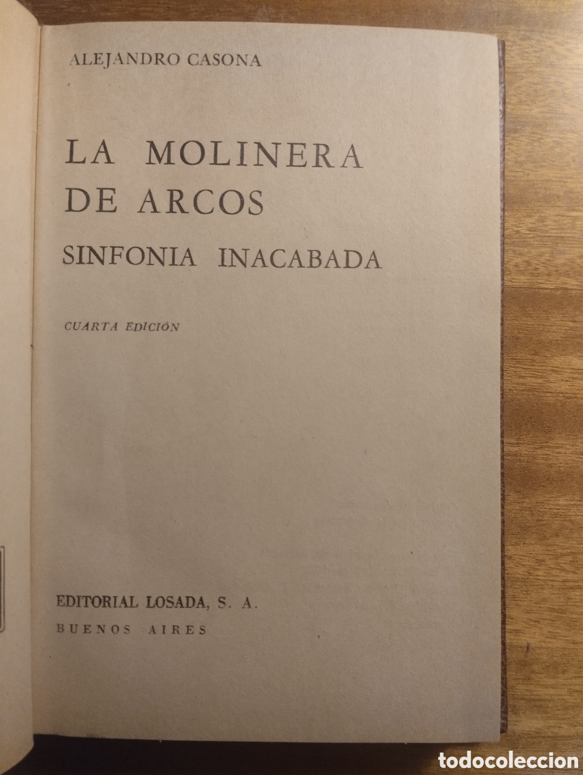 Libros de segunda mano: La molinera de Arcos, Alejandro Casona, editorial Losada - Foto 2