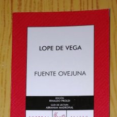 Libros de segunda mano: FUENTE OVEJUNA (AUSTRAL ; 359. TEATRO) / LOPE DE VEGA ; ED., RINALDO FROLDI. - ESPASA-CALPE, 2008
