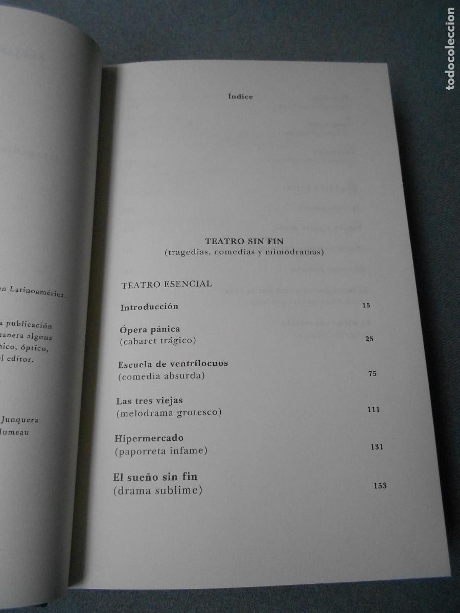 Libros de segunda mano: TEATRO SIN FIN. - Foto 4