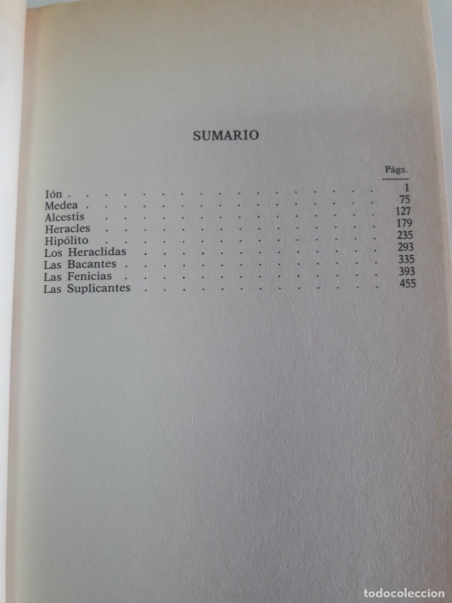 Libros de segunda mano: Tragedias &aacute;ticas y tebanas. Eur&iacute;pides. - Foto 5