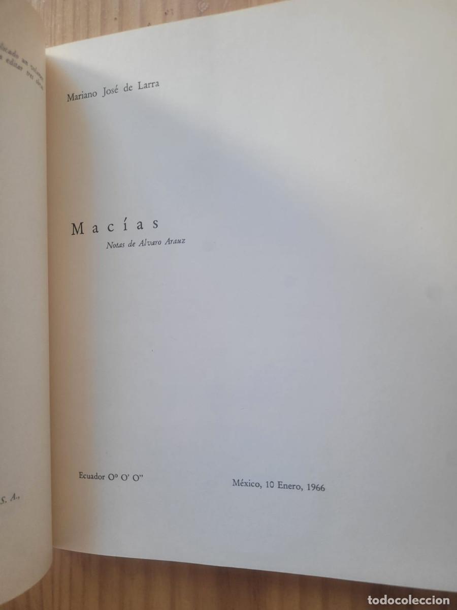 Libros de segunda mano: MAC&Iacute;AS - MARIANO JOS&Eacute; DE LARRA - Foto 4