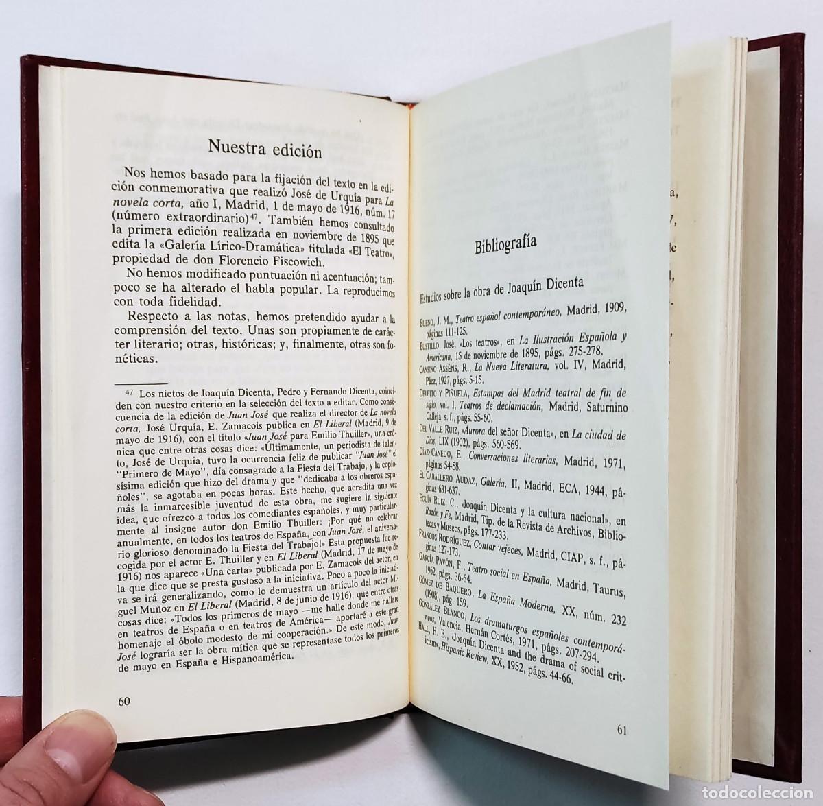 Libros de segunda mano: JUAN JOS&Eacute;. JOAQU&Iacute;N DICENTA. COMO NUEVO!!! - Foto 4