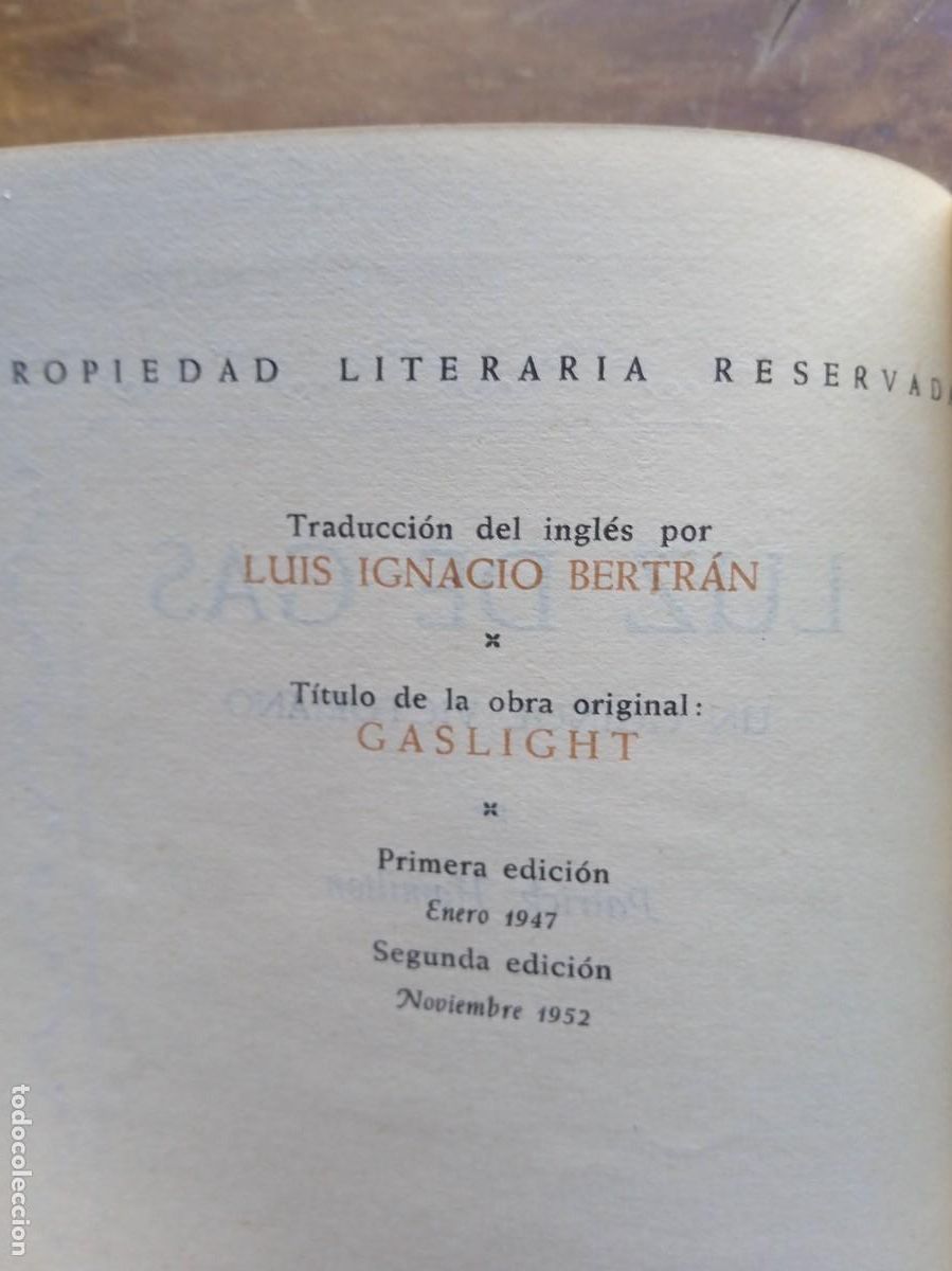 Libros de segunda mano: Luz de gas Patrick Hamilton - Foto 4