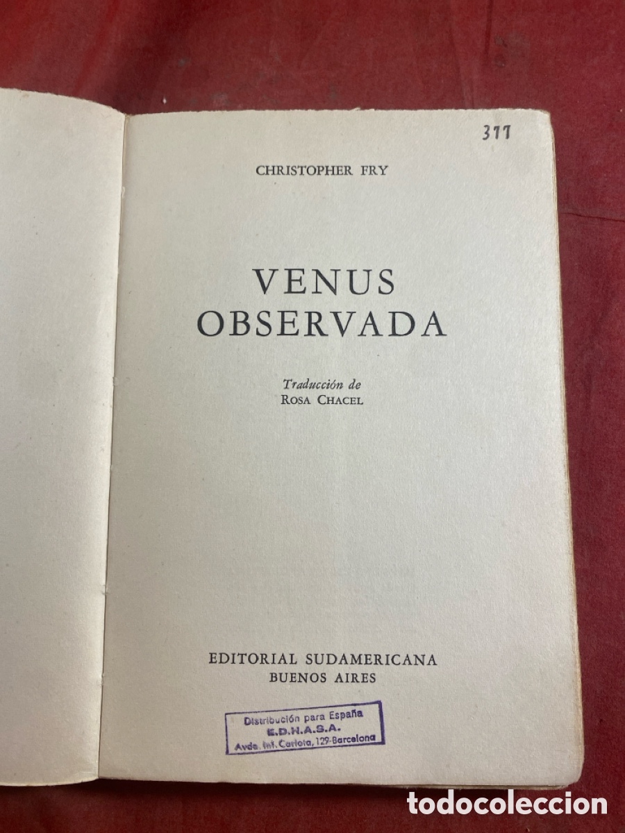 Libros de segunda mano: VENUS OBSERVADA - Foto 2