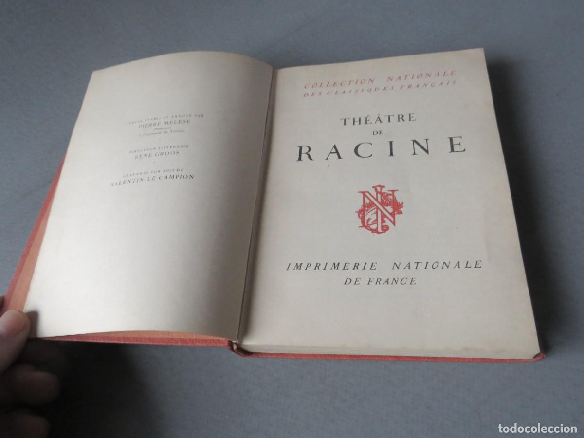 Livres d'occasion: TEATRE DE RACINE. IMPRIMERIE NATIONALE FRANCE. 1951