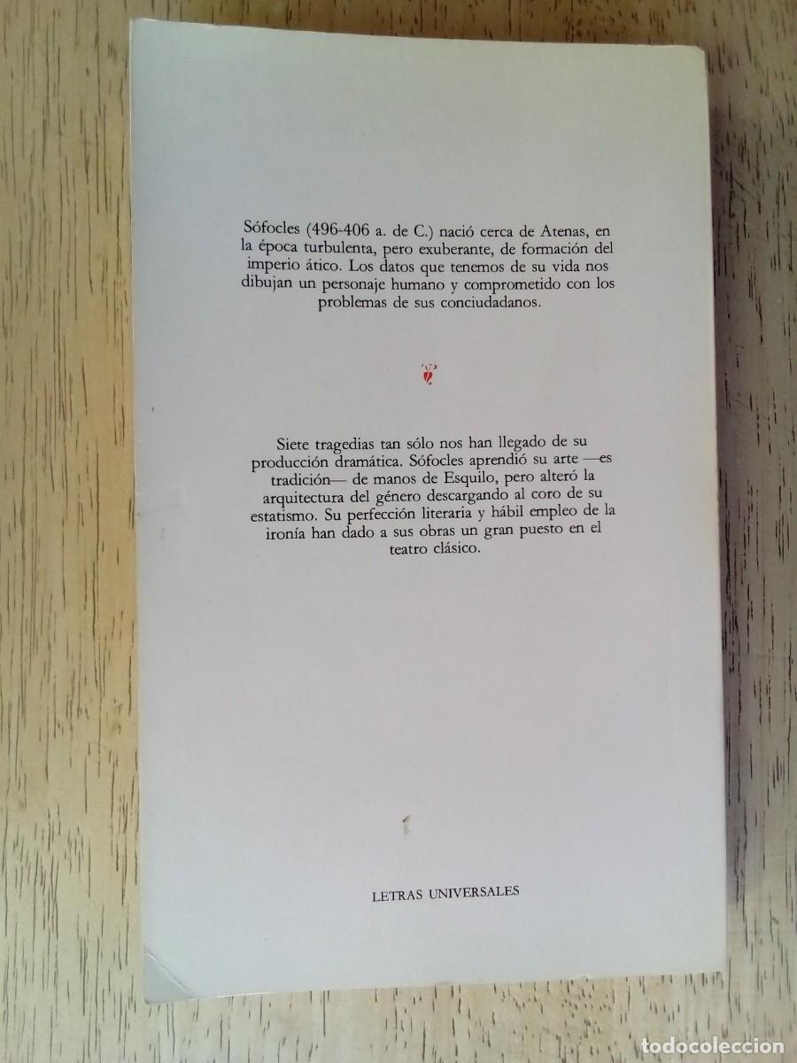 Libros de segunda mano: Tragedias completas. S&oacute;focles - Foto 2