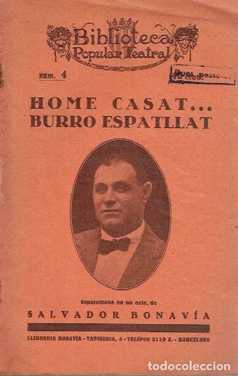 Livros em segunda m&atilde;o: Salvador Bonavia - Home casat... burro espatllat