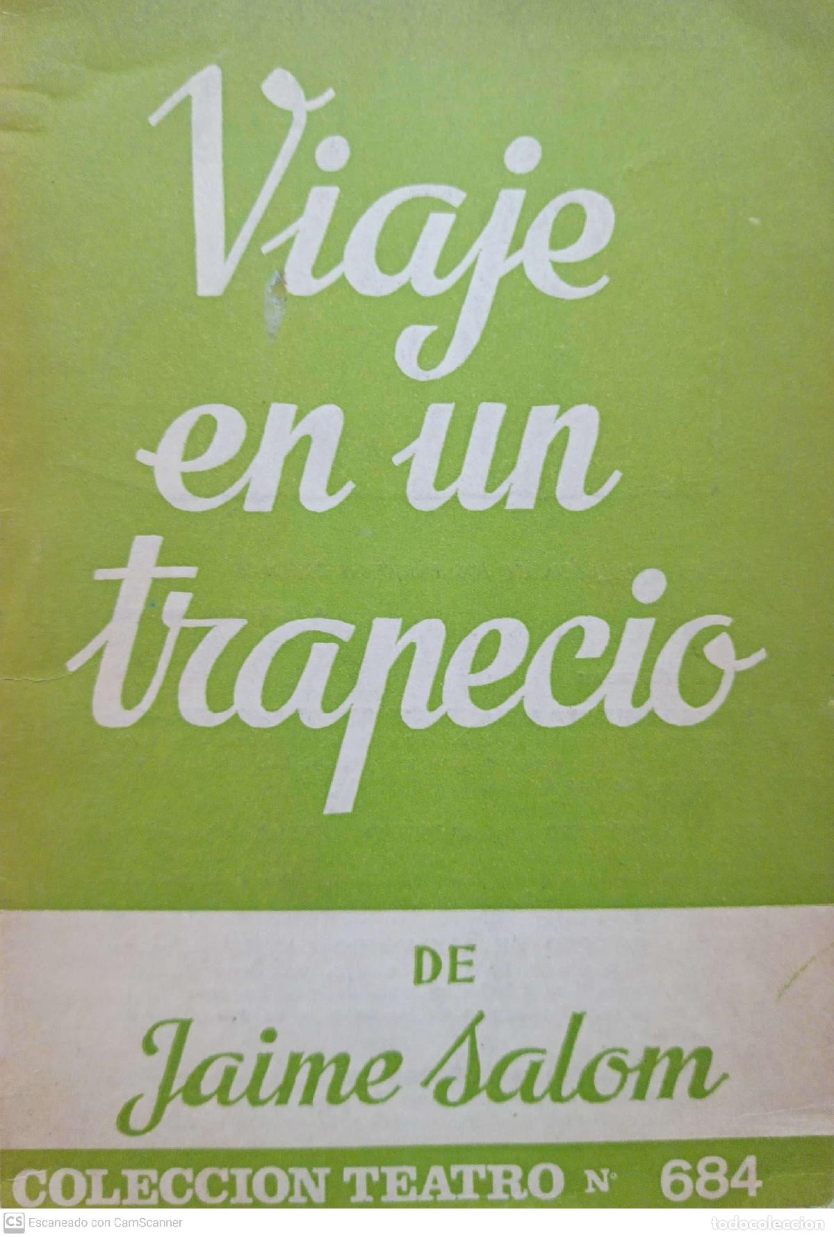 Libros de segunda mano: Viaje en un trapecio - Jaime Salom - Foto 1