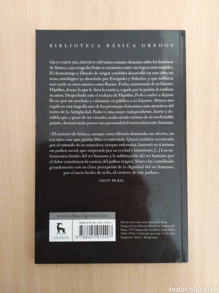 Libros de segunda mano: FEDRA. S&eacute;neca. Editorial Gredos - Foto 2
