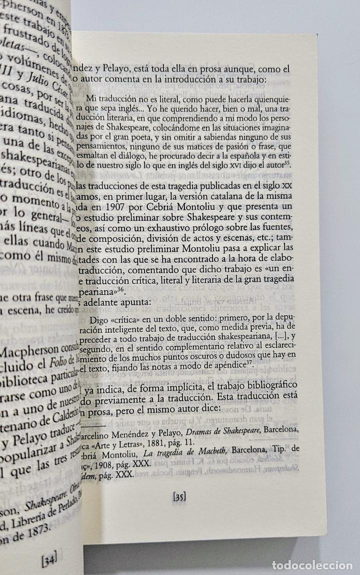 Libros de segunda mano: Macbeth (Edici&oacute;n Biling&uuml;e) | Shakespeare, William | Ediciones C&aacute;tedra, 1994 - Foto 4