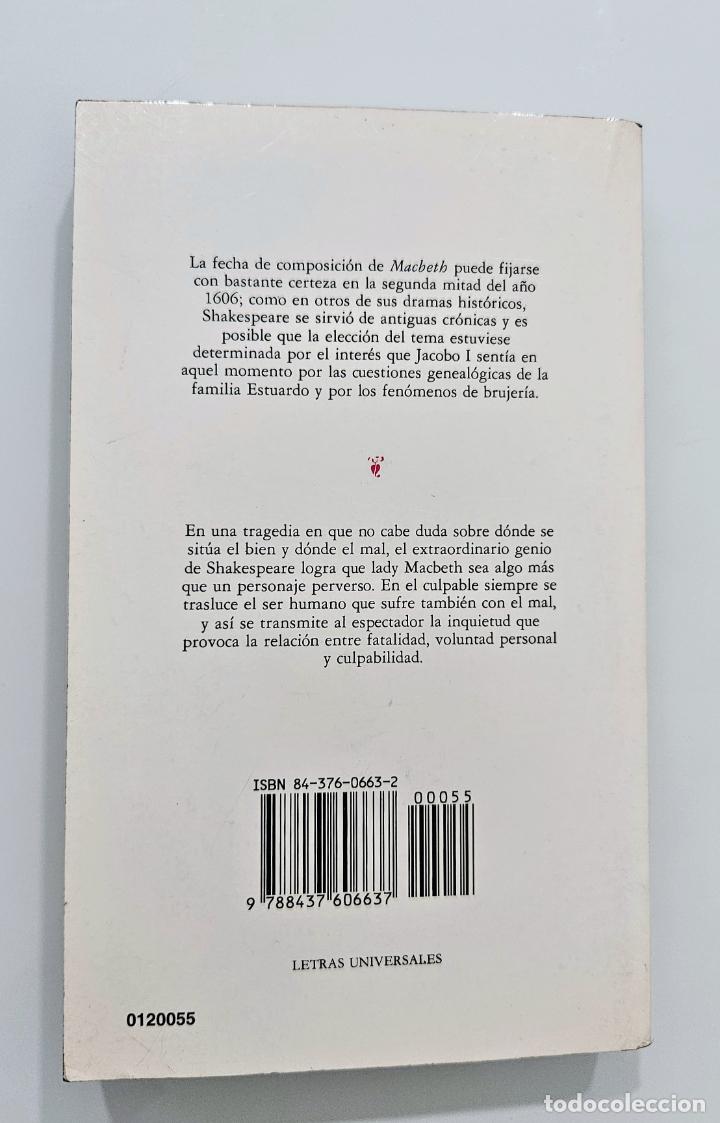Libros de segunda mano: Macbeth (Edici&oacute;n Biling&uuml;e) | Shakespeare, William | Ediciones C&aacute;tedra, 1994 - Foto 6