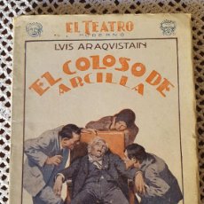 Libros de segunda mano: TEATRO MODERNO 1927-1930 EL COLOSO DE ARCILLA