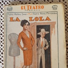 Libros de segunda mano: TEATRO MODERNO 1927-1930 LA LOLA