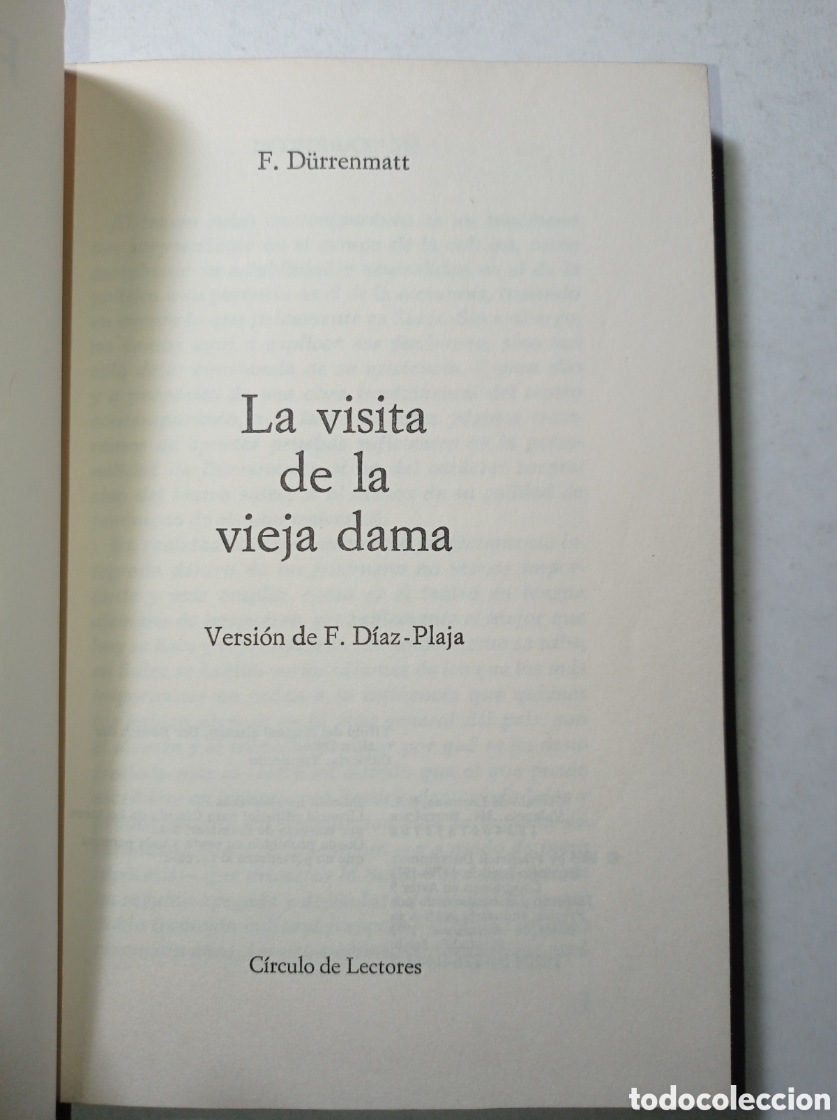 Libros de segunda mano: La visita de la vieja dama - Foto 3