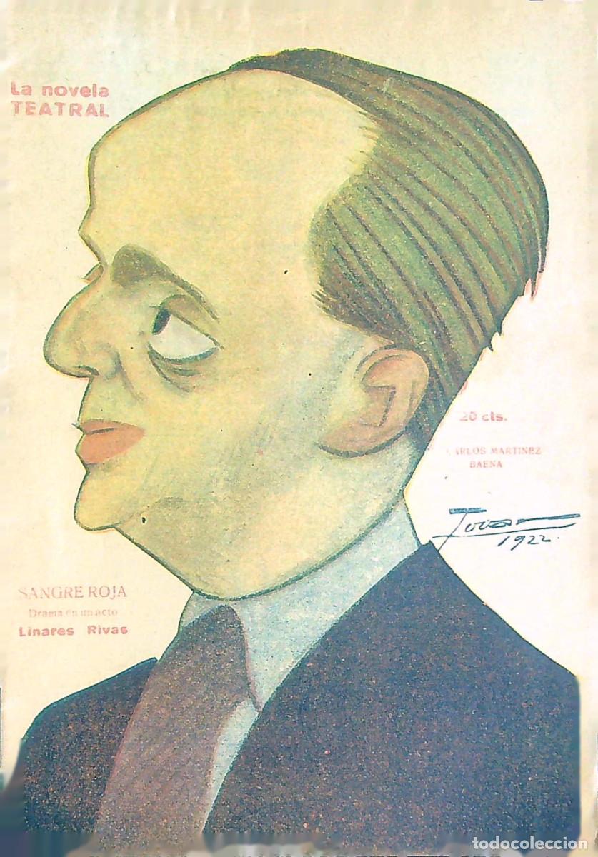 Livros em segunda m&atilde;o: LA NOVELA TEATRAL - N&ordm; 287 - A&Ntilde;O VII - MAYO 1922 - MADRID - SANGRE ROJA