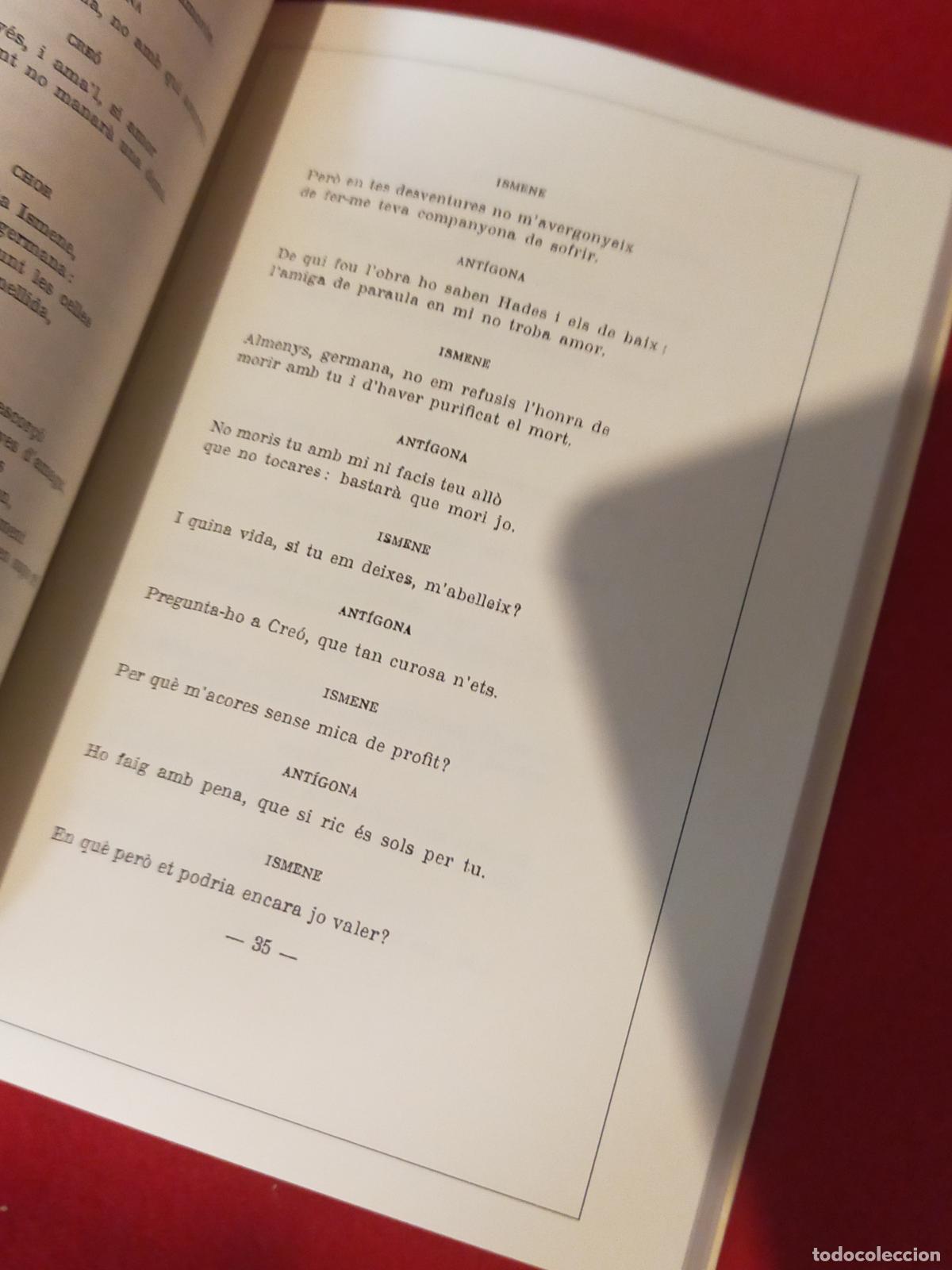 Libros de segunda mano: SOFOCLES - ANTIGONA ELECTRA TRADUCCIO CARLES RIBA - CATALA - Foto 4
