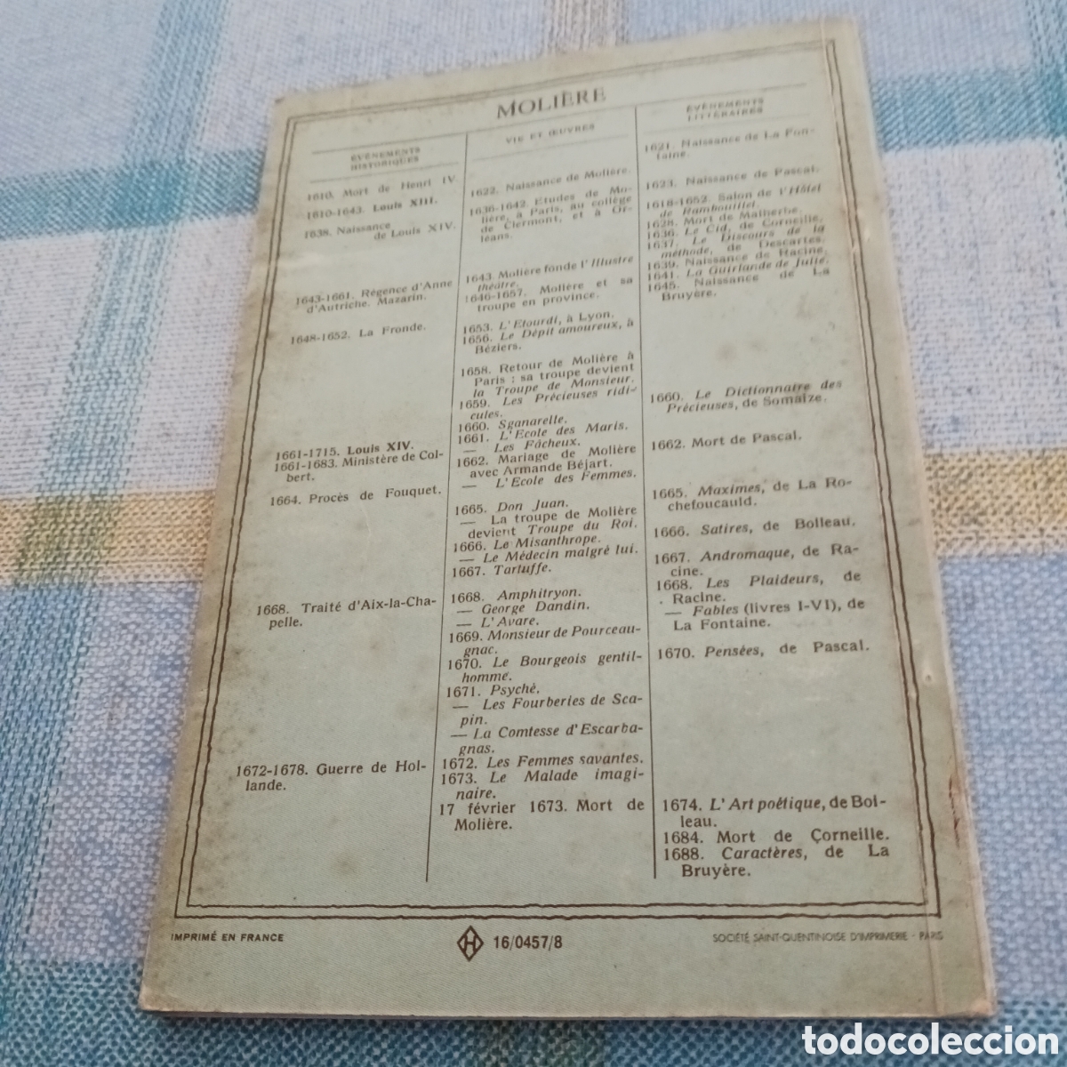 Libros de segunda mano: Le Malade Imaginaire de Moli&egrave;re - Foto 10