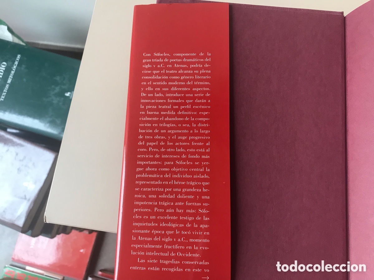 Libros de segunda mano: Tragedias. S&oacute;focles. Biblioteca cl&aacute;sica. Gredos 2016 - Foto 3