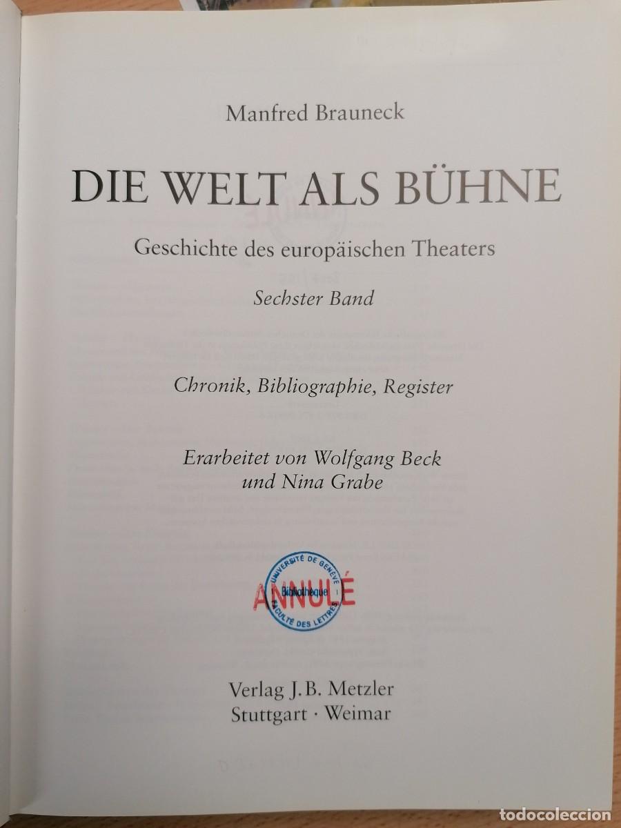 Gebrauchte B&uuml;cher: Die Welt als B&uuml;hne / El mundo como escena, de Manfred Brauneck 2007