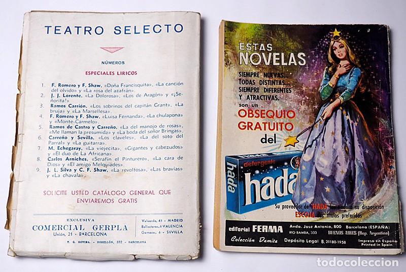 Libros de segunda mano: Teatro selecto y Novela gr&aacute;fica. 2 Ejemplares. - Foto 2