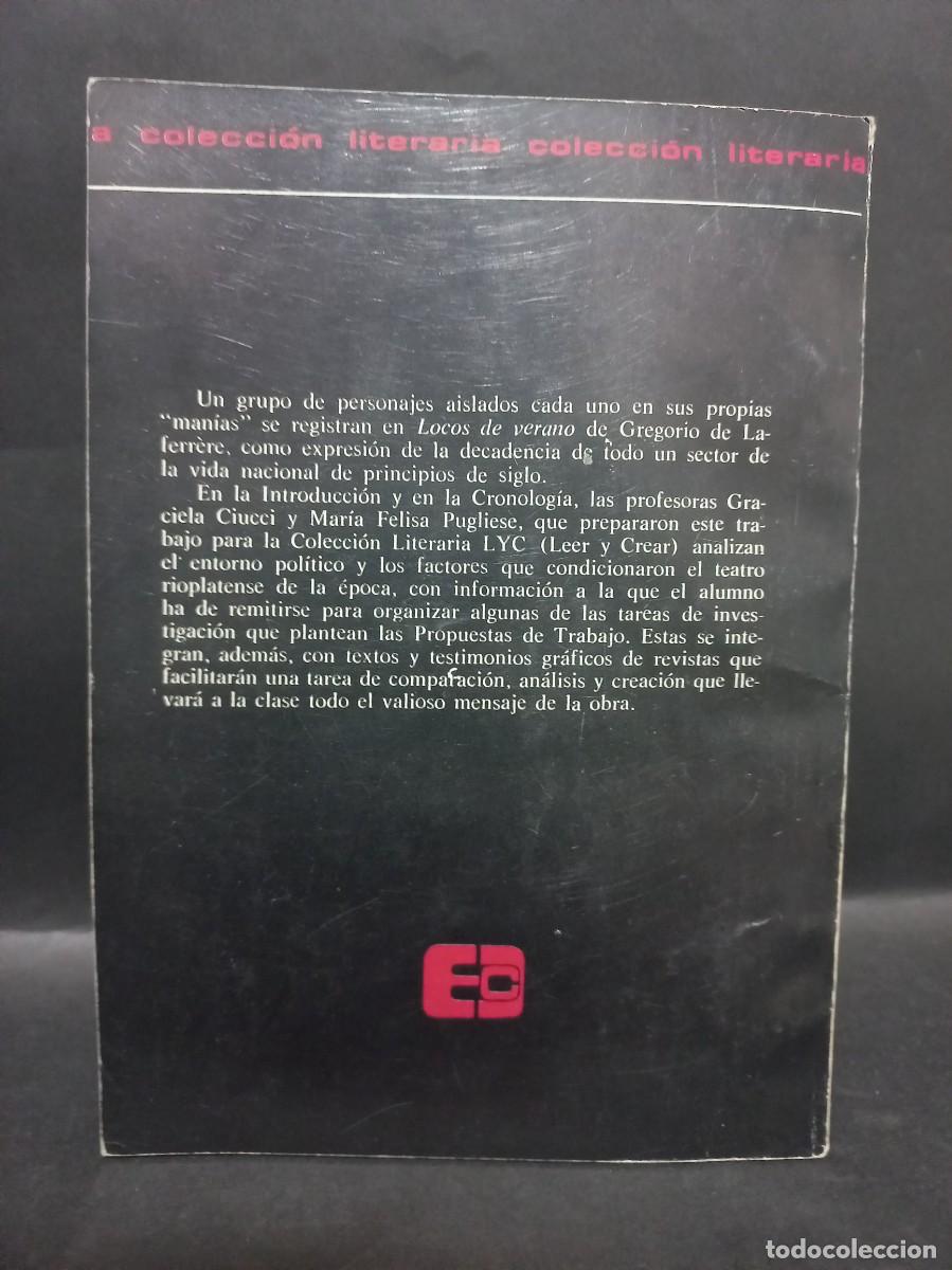 Libros de segunda mano: GREGORIO DE LAFERR&Eacute;RE - LOCOS DE VERANO - 1981 - Foto 3