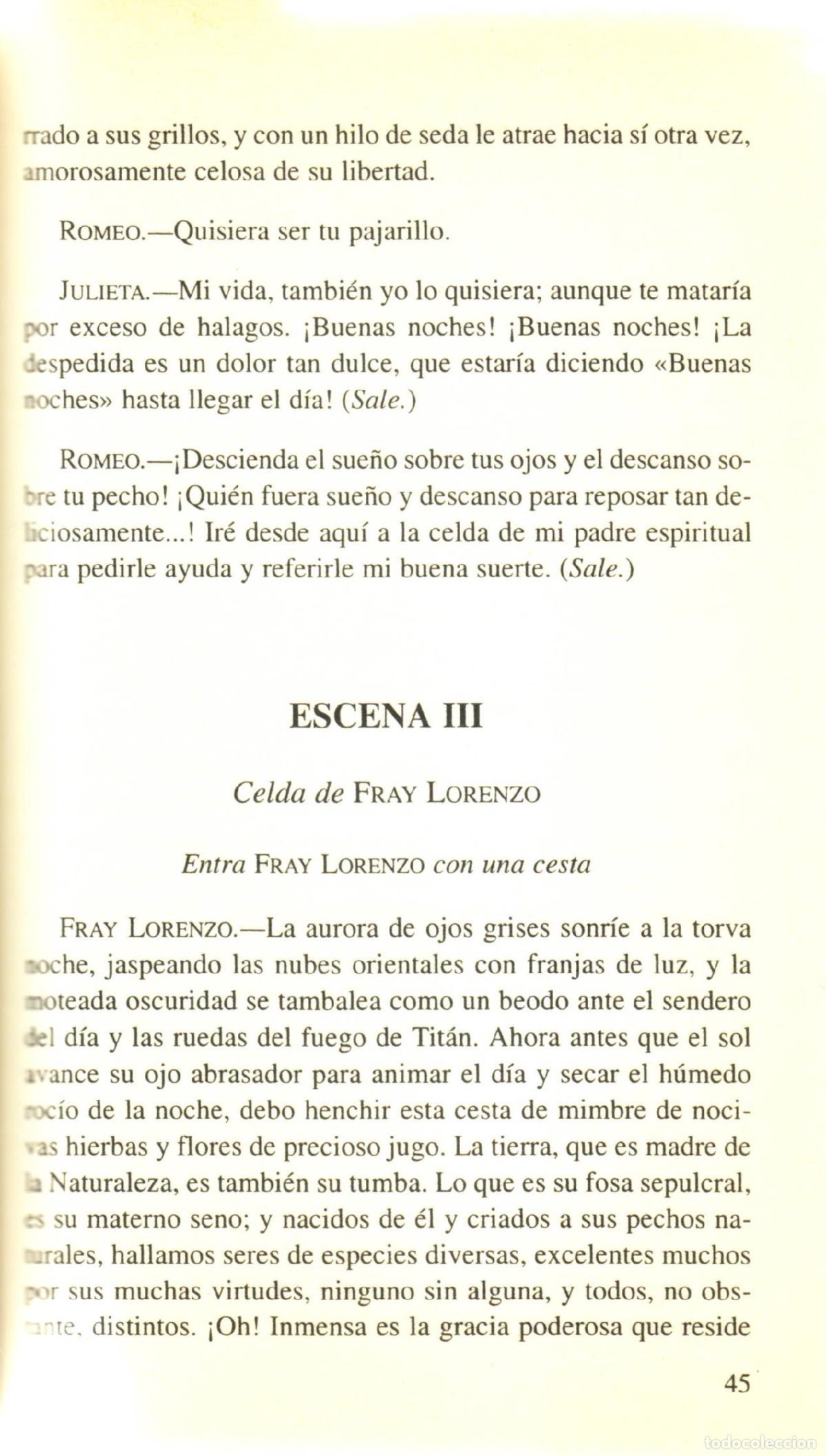 Libros de segunda mano: Romeo y Julieta - Shakespeare, William - Foto 2