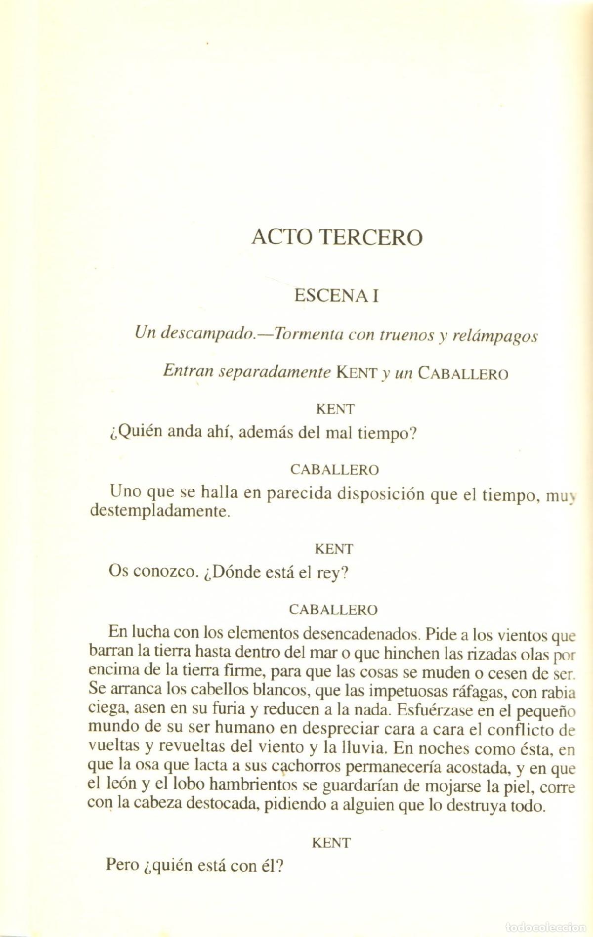 Libros de segunda mano: El rey Lear - Shakespeare, William - Foto 3