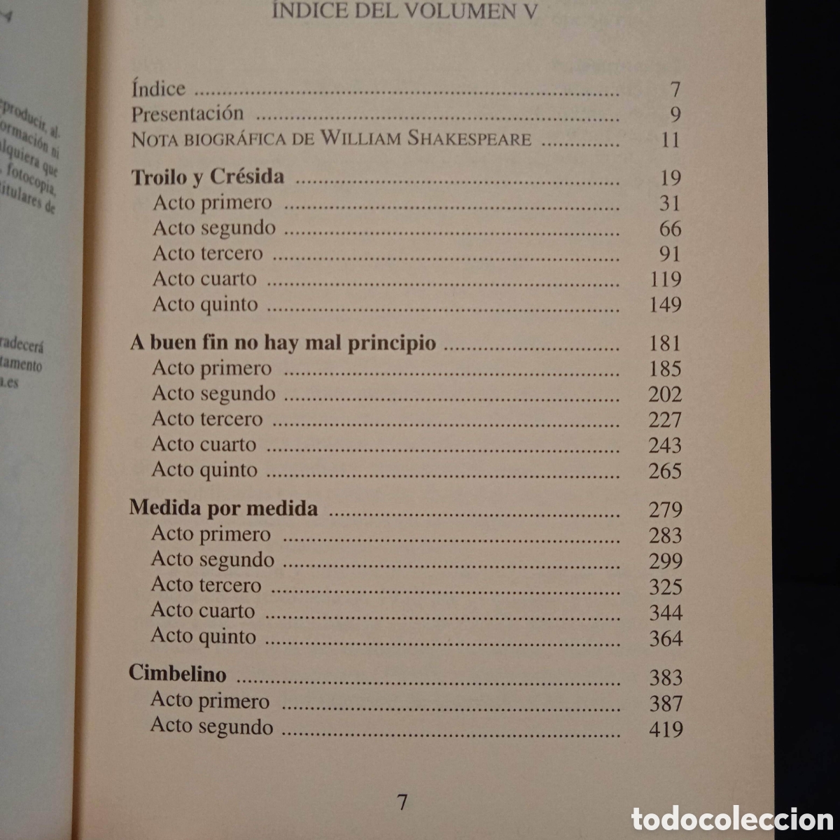 Libros de segunda mano: COMEDIAS OSCURAS. WILLIAM SHAKESPEARE #1901 - Foto 5