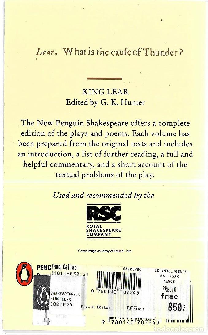 Libros de segunda mano: William Shakespeare . King Lear - Foto 2