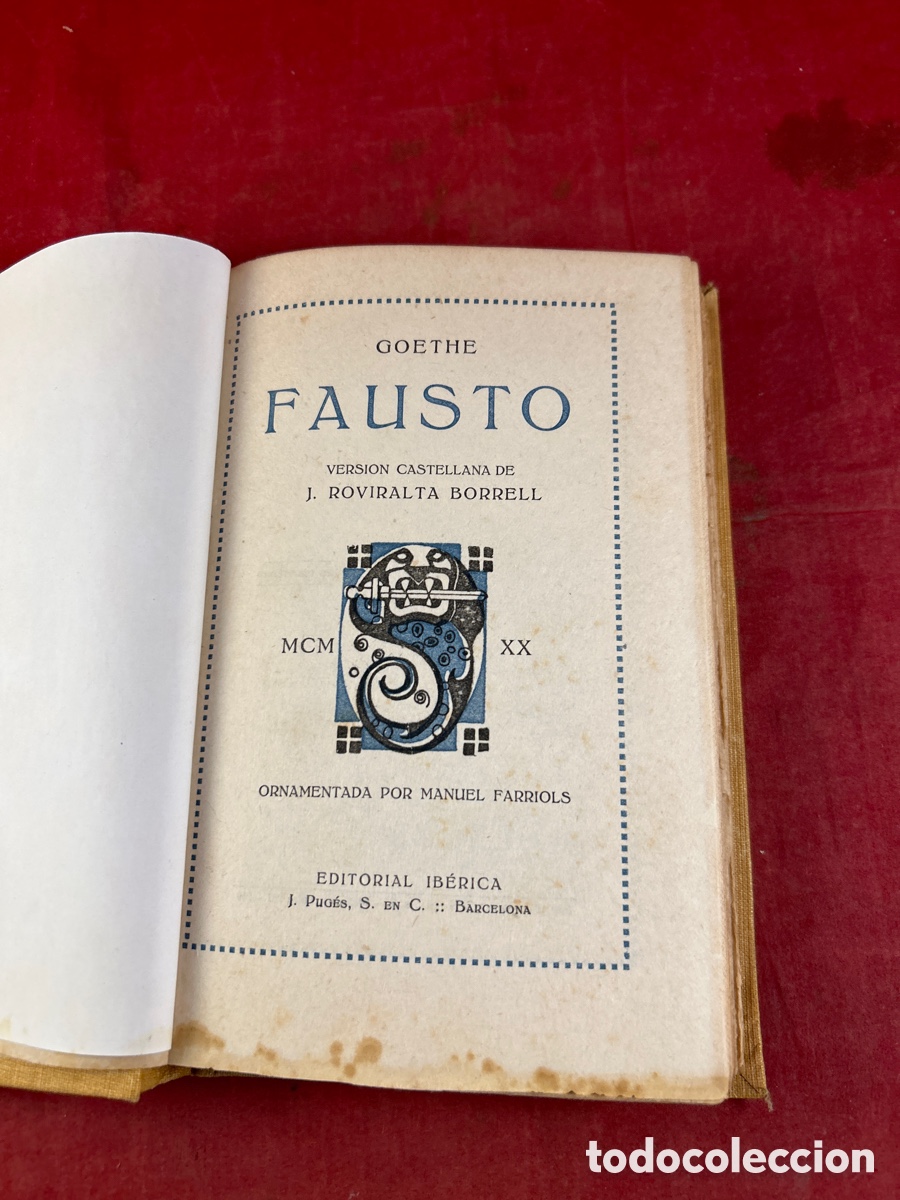 Libros de segunda mano: GOETHE FAUSTO - Foto 1