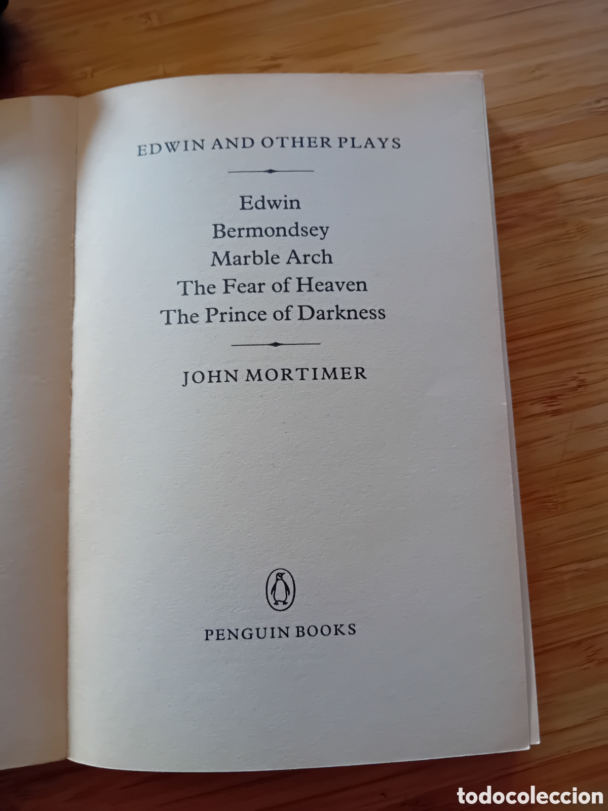 Libros de segunda mano: (ingles) Edwin and others plays - John Mortimer (Penguin 1984) - Foto 3