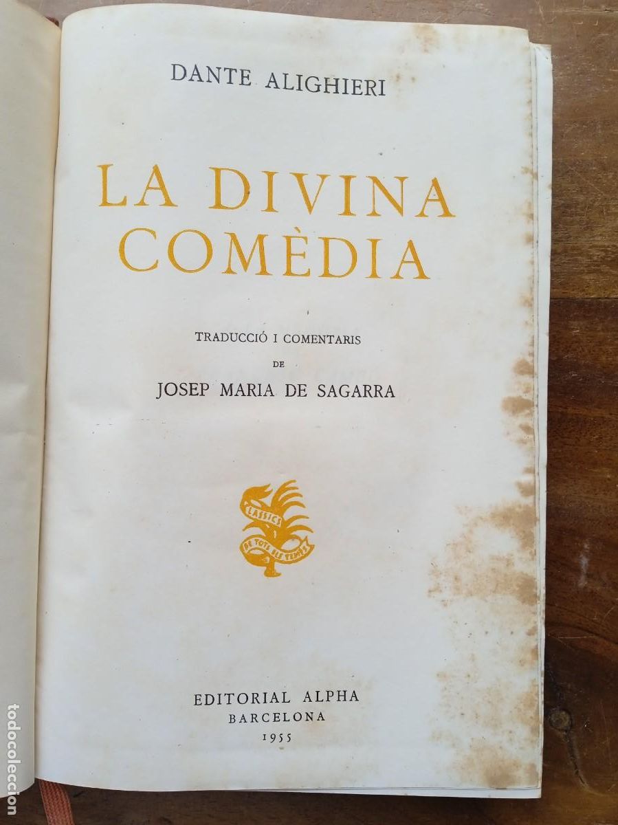 Libros de segunda mano: La divina comedia catal&aacute;n 1955 - Foto 3