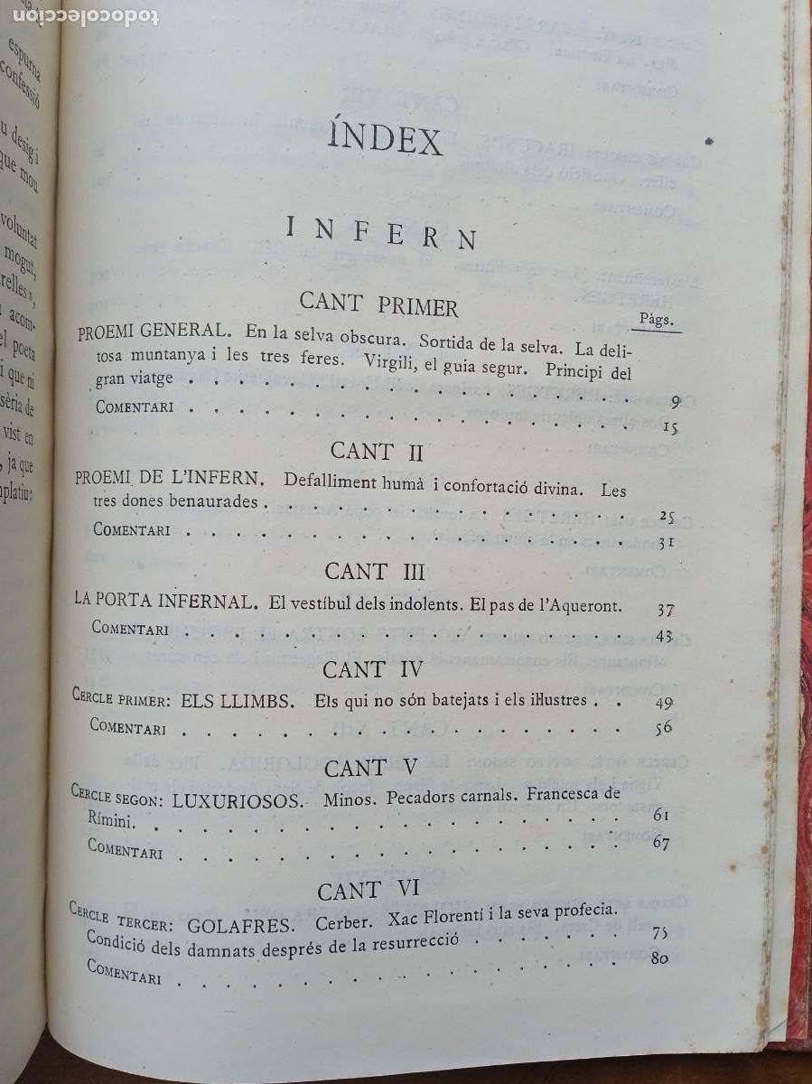 Libros de segunda mano: La divina comedia catal&aacute;n 1955 - Foto 5