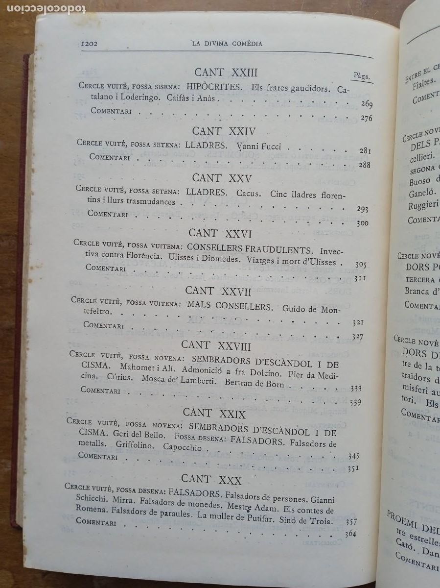 Libros de segunda mano: La divina comedia catal&aacute;n 1955 - Foto 8