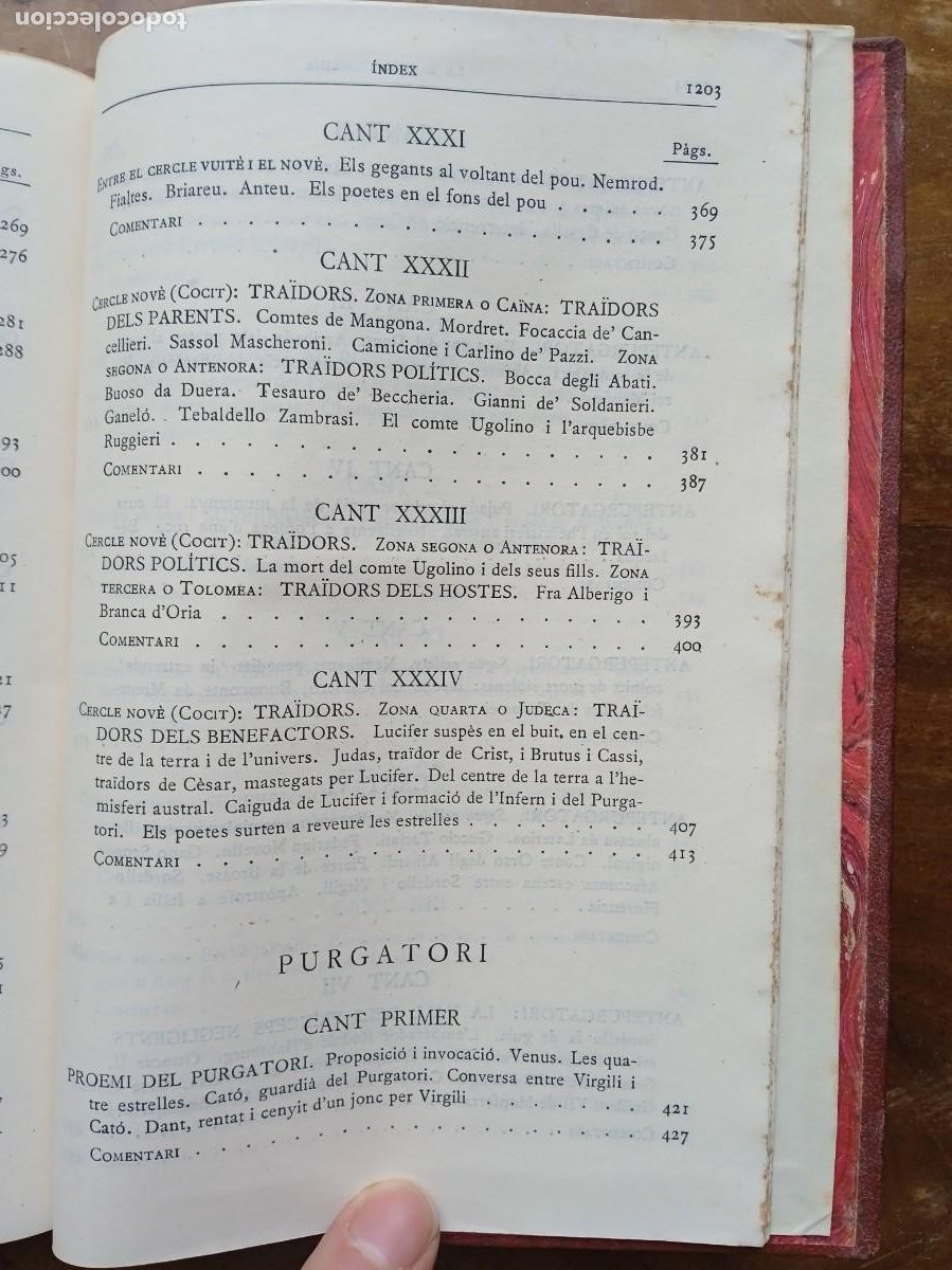 Libros de segunda mano: La divina comedia catal&aacute;n 1955 - Foto 9