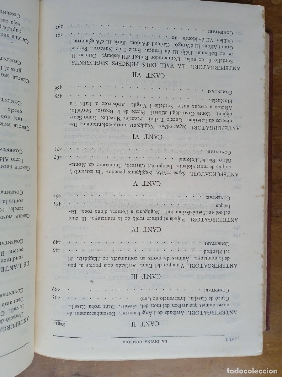 Libros de segunda mano: La divina comedia catal&aacute;n 1955 - Foto 10