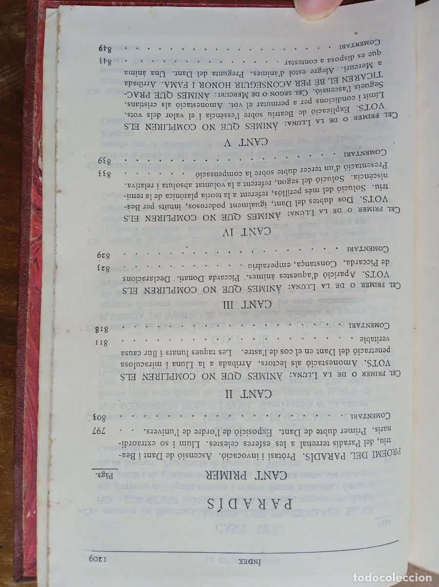 Libros de segunda mano: La divina comedia catal&aacute;n 1955 - Foto 15
