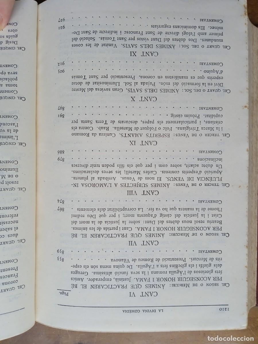 Libros de segunda mano: La divina comedia catal&aacute;n 1955 - Foto 16