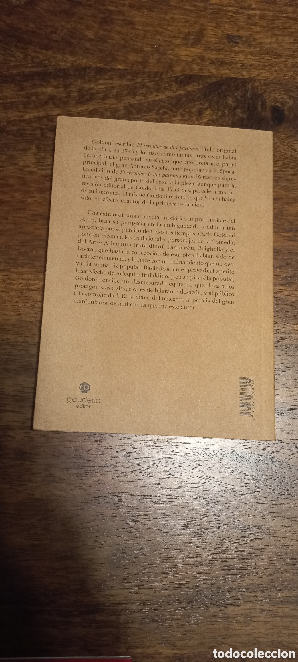 Libros de segunda mano: Arlequ&iacute;n, servidor de dos patrones, Carlo Goldoni - Foto 2
